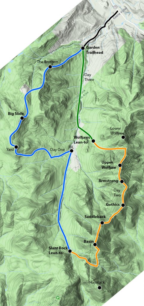 The Great Range of the Adirondacks - dismal wilderness