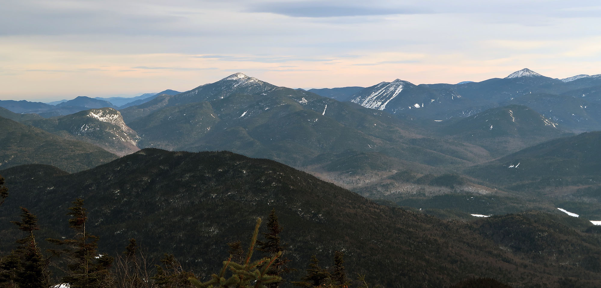 Stunning views from the summit of Santanoni