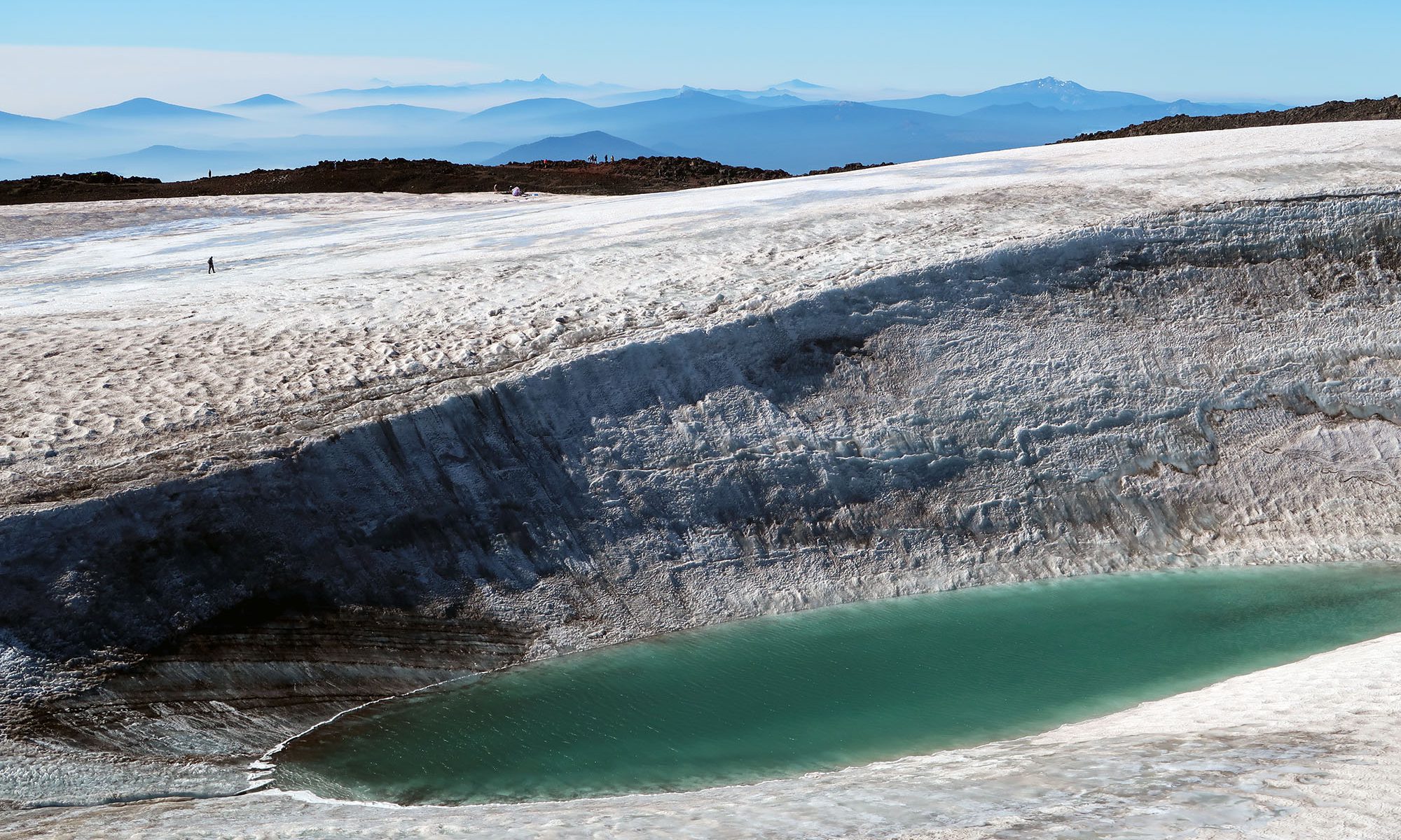 South SIster's summit glacier.