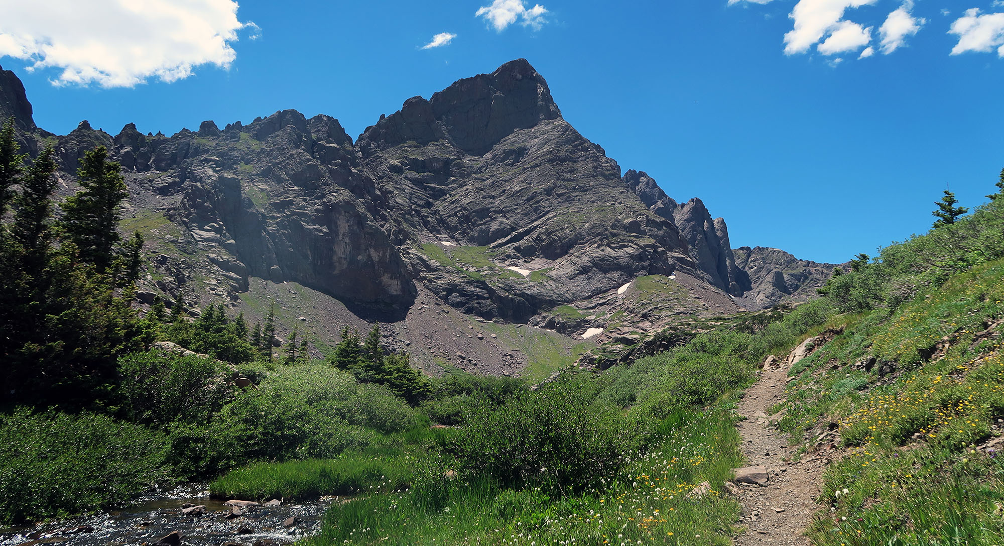 Crestone Needle via the Ellingwood Arete dismal wilderness