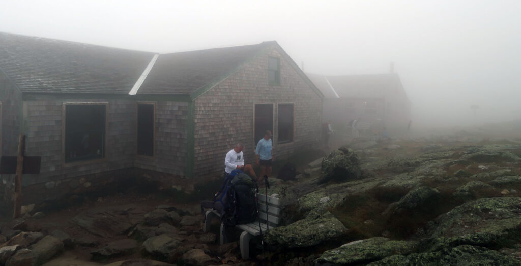 The Presidential Range's aptly-named Lakes of the Clouds Hut.