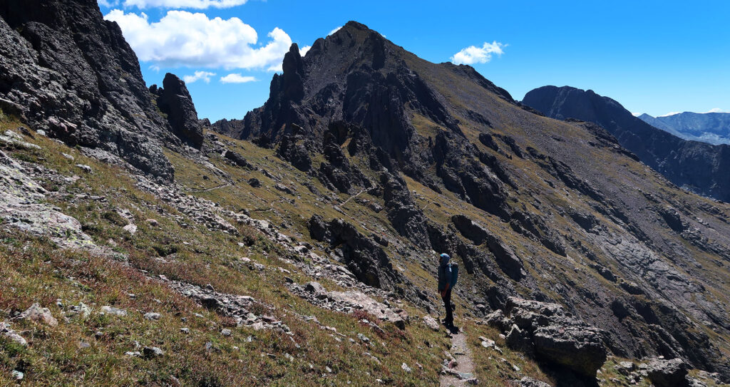 A gorgeous, relatively mellow trail delivered us back towards Broken Hand Pass.