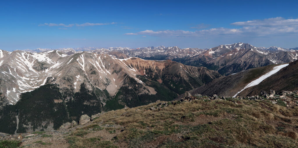 The Colorado Rockies in early July.