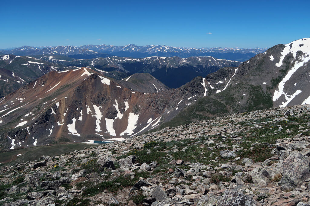 Stunning early-summer views from Mount Edwards.