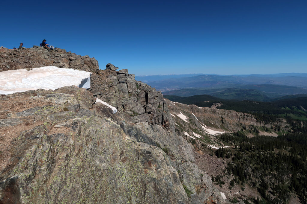 Hikers at the summit.