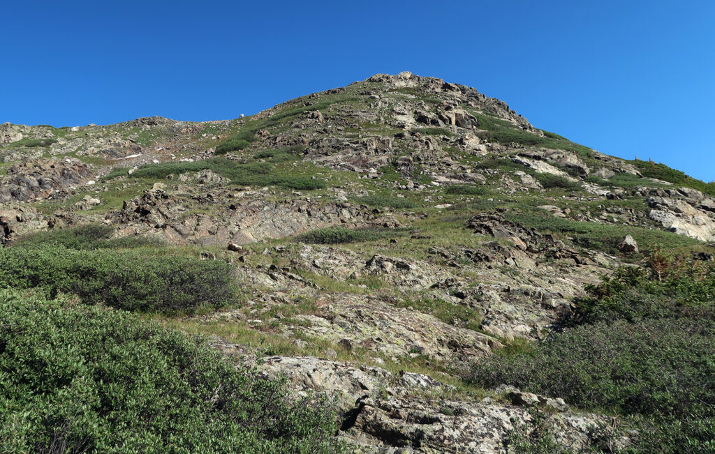 The lower third of Father Dyer's East Ridge.