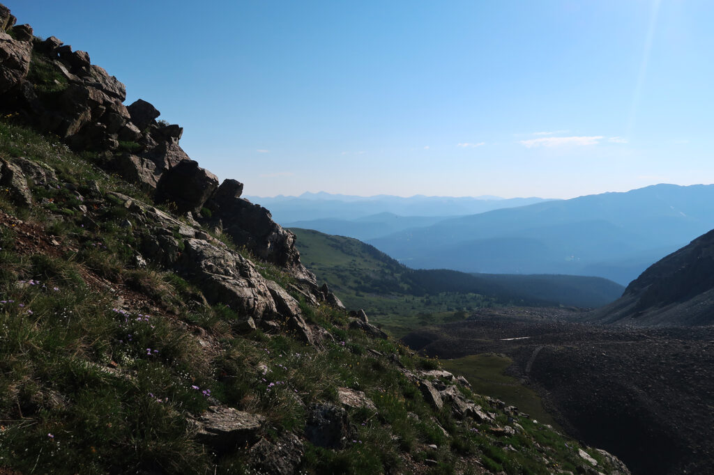 A view from a short ways up the ridge.