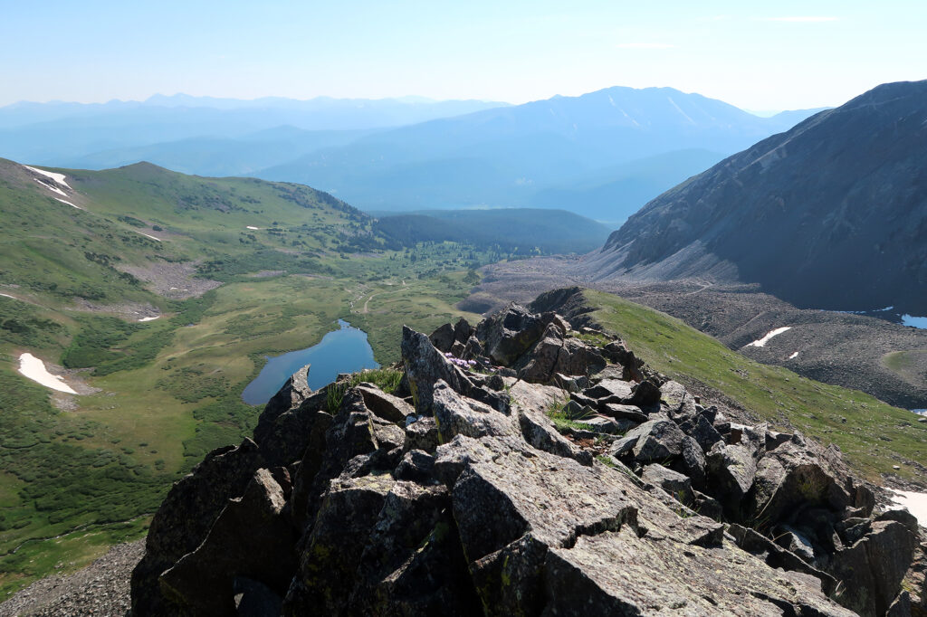 A view down to Lower Crystal Lake.