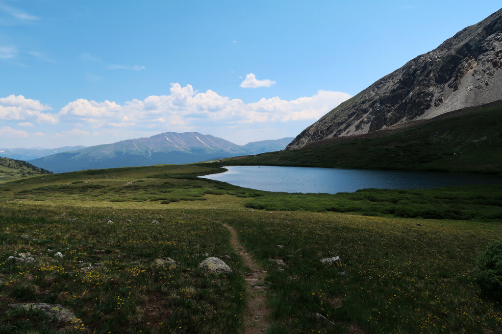 Lower Crystal Lake around noon.