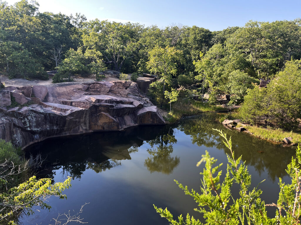 An old quarry at Elephant Rocks.