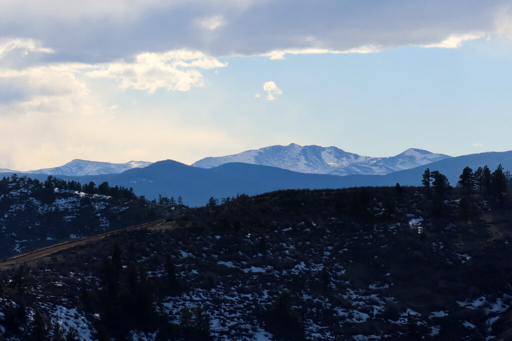 Views to the west, of the Continental Divide from Mount Galbraith.
