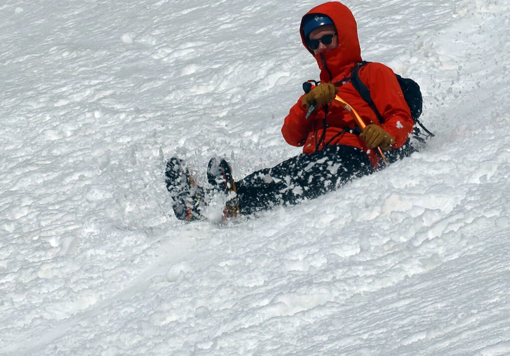 Plus some glissading, for extra fun.