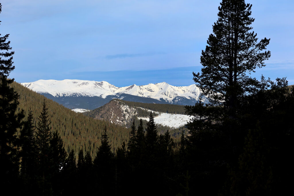 Views of the Tenmile Range, to the Northwest.