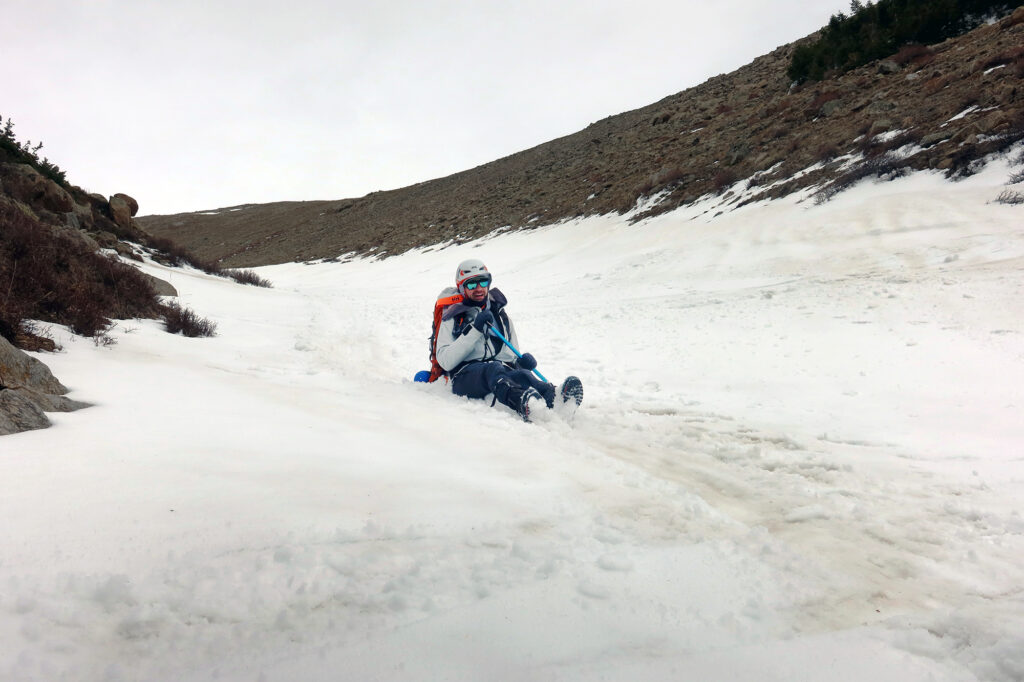 Glissading!